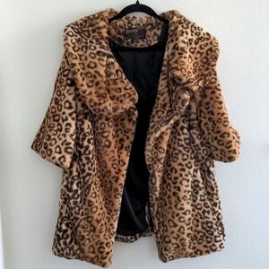 Cheetah Faux Fur Coat 🐆
